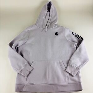 Carhartt Women's Relaxed Fit Violet Purple  Midweight Pullover Hoodie 1X